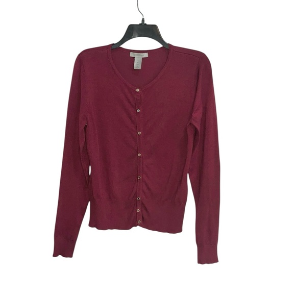 WHBM Color Port Snap Cardigan size Medium - Picture 3 of 9